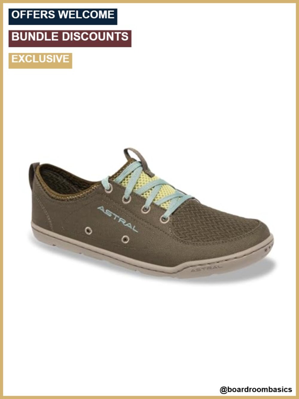 Astral Loyak Water Shoes Quick-Dry Canvas Flexible Unisex Water Ready